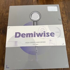 Brand New Colorsmoon Demiwise High-Speed Hair Dryer - WHITE (NWT)